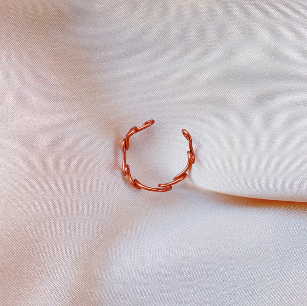 Squiggle Adjustable Ring