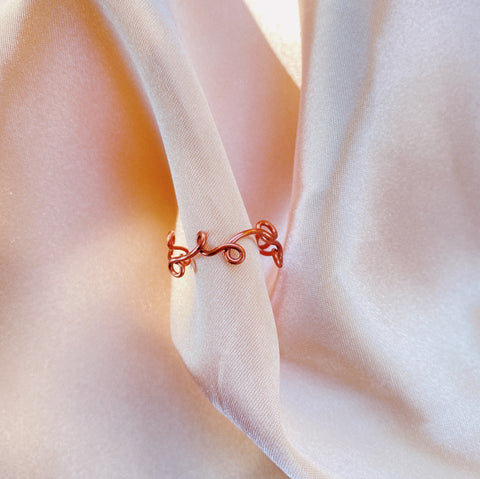 Squiggle Adjustable Ring